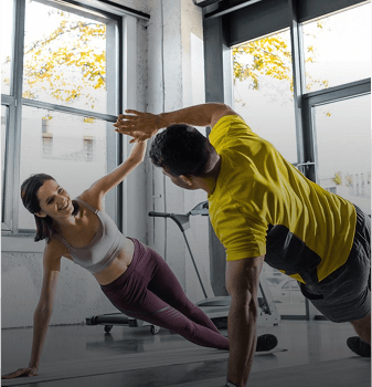 Image of a man training